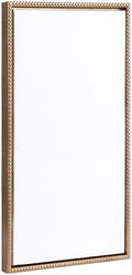 Kate and Laurel Sylvie Blank Framed Canvas Wall Art; 14x26.5 Gold Beaded; Modern Empty Canvas for Paint-Your-Own Art; Ready to Paint Premium Canvas Already Framed
