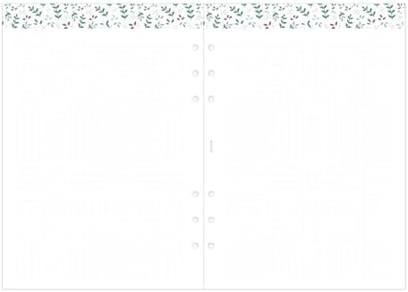 Filofax Calendar Diary Refill, A5 Size, Week-to-View, Garden Minimal Diary Pack, Multilingual: Five Languages, 2026 (C68592-26)