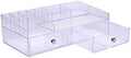 iDesign 3 Plastic Vanity, Compact Slim Storage Organization Drawers Set for Cosmetics, Dental Supplies, Hair Care, Bathroom, Dorm, Desk, Countertop, Office, 6.5" x 7" x 5"