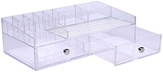 iDesign 3 Plastic Vanity, Compact Slim Storage Organization Drawers Set for Cosmetics, Dental Supplies, Hair Care, Bathroom, Dorm, Desk, Countertop, Office, 6.5" x 7" x 5"