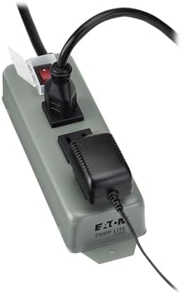 Eaton Tripp Lite Series 3-Outlet Heavy Duty Power Strip, Metal, Mountable (Wall Mount & Under Desk), 6ft Extension Cord, On/Off Switch Cover, Industrial Garage Shop Work Bench Applications (3SP)