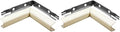legrand B-7 Metal Raceway Inside Elbow, 1 Count (Pack of 2), Ivory