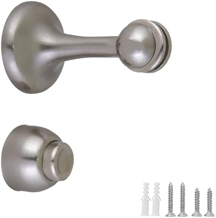 Design House Magnetic Doorstop, Satin Nickel