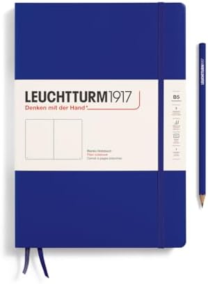 LEUCHTTURM1917 - Notebook Hardcover Composition B5-219 Numbered Pages for Writing and Journaling (Ink, Plain)