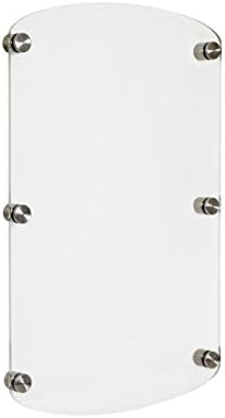 Source One Deluxe Clear Acrylic Standoff Sign Holders 1 Sign, 2 Sign & 3 Signs Available (2 Sign, 1 Pack)