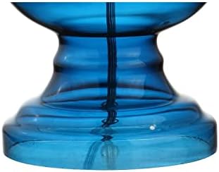 JONATHAN Y Genie 28.5" Glass Table Lamp, Night Blue, Set of 2