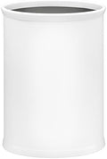 Kraftware Fun Colors Oval Wastebasket, 14”, White
