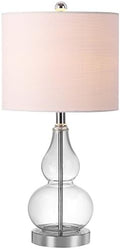 JONATHAN Y Anya Gourd Glass Table Lamp 20.5", Clear