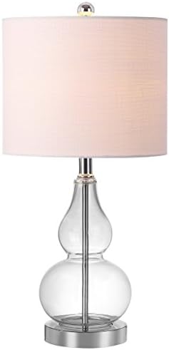 JONATHAN Y Anya Gourd Glass Table Lamp 20.5", Clear