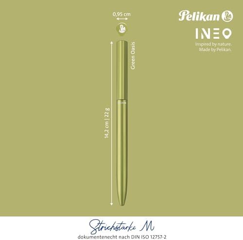 Pelikan Ineo Elements Green Oasis Ballpoint Pen in Folding Switch