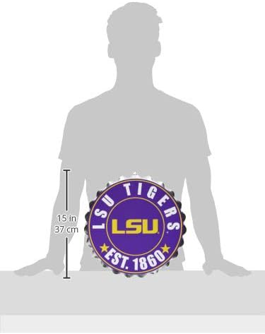 foco NCAA Team Logo Metal Bottle Cap Hanging Wall Sign