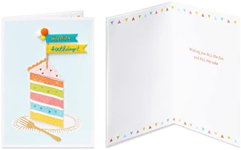 Papyrus Deluxe Boxed Birthday Card Assortment, Bright Birthday (4-Count)