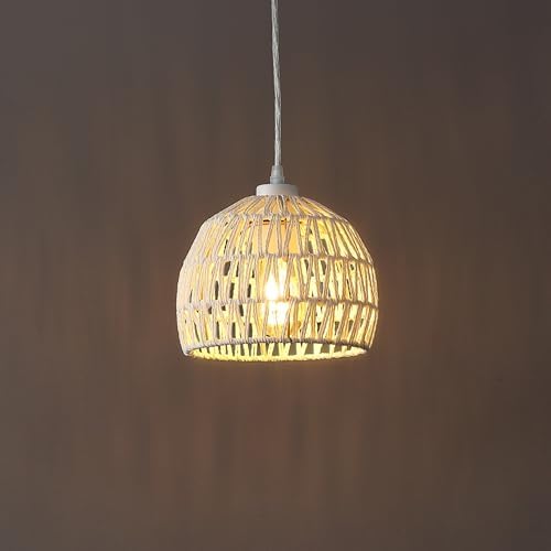 JONATHAN Y Campana 1-Light Pendant Dome Ceiling Lamp, 8.25", Cream