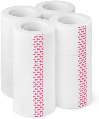 Amazon Basics Matte Finish Invisible Tape, 3/4" x 1000" (27.78 Yards), Translucent, 24-Pack