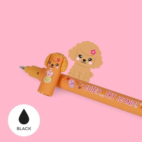 LEGAMI Fur-ever Friends Limited Edition + Farm Sweet Farm Set of 12 Erasable Gel Pens with Thermosensitive Erase Ink, Range of ink colours & barrel designs, 0.7mm Tip, Animal Designs