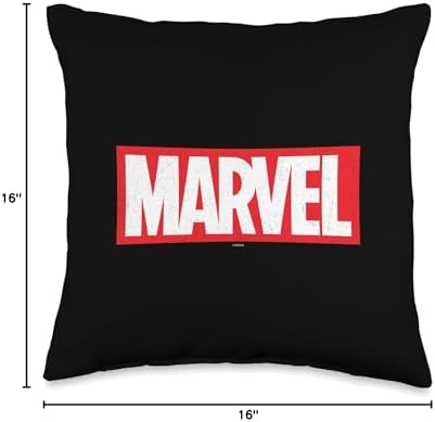 Marvel Classic Red Brick Logo Throw Pillow