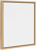 Kate and Laurel Sylvie Blank Framed Canvas Wall Art, 16x20 Natural, Modern Empty Canvas for Paint-Your-Own Art, Ready to Paint Premium Canvas Already Framed