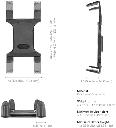 ARKON Mounts Heavy Duty Multi-Angle Tablet Suction Mount with 8 inch Arm for iPad Air iPad Pro iPad