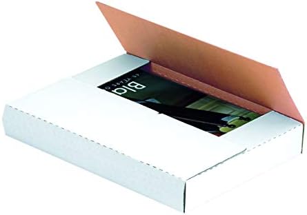 Top Pack Supply Easy-Fold Mailers, 24" x 18" x 2", White (Pack of 50)