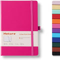 Heture Hardcover Notebooks, 6 Packs A5 Lined Journals Notebook for Writing 160 Pages, 8.2 x 5.5 inch, 6 Colors Classic Ruled Notebooks for College/Work/Travel (Fuchsia, 1 Pack)
