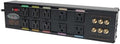 Tripp Lite Isobar 10 Outlet Audio/Video Surge Protector Tel/Modem/Coax/Network 8ft Cord Right Angle Plug, & $500,000 Insurance (HT10DBS) Black