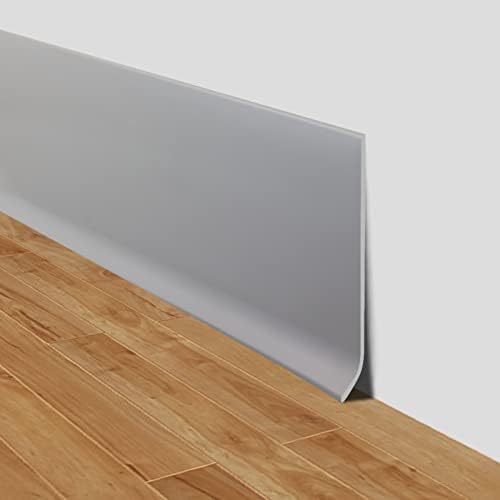 LSGCQ Vinyl Baseboard Molding Trim 4 Inch Self-Adhesive Vinyl Wall Base