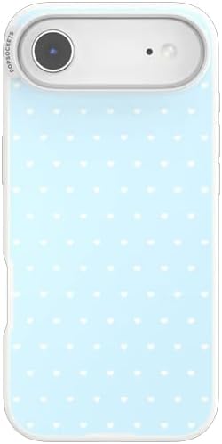 PopSockets iPhone 17 Air Phone Case with MagSafe- Sweet Heart Blue | Magnetic, Wireless Charging, Camera & Drop Protection, Blue, Phone, Women