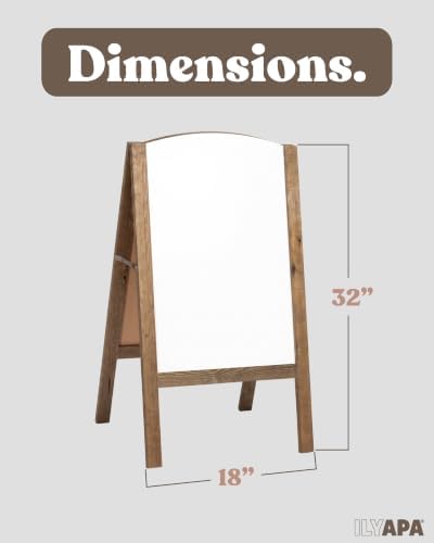 Ilyapa A Frame Whiteboard Easel Sign 18x31.5 in - Sandwich Signs Outdoor