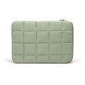 U Brands Nylon Puffy Zipping Large Laptop Sleeve, 10.5" x 15", MacBook Bag, Laptop Case for MacBook Pro, MacBook Air, Chromebook, HP Computer, Matcha Green