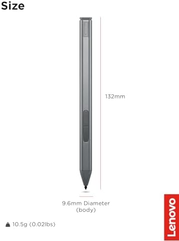 Lenovo Slim Pen – Magnetic Precision Stylus for Lenovo Laptops – 4096 Pressure Levels, Tilt Sensitivity, Rechargeable, Perfect for Drawing, Digital Art, Note-Taking
