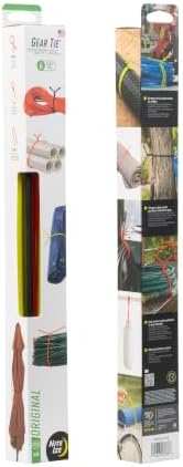 Nite Ize Original Gear Tie, Reusable Rubber Twist Tie