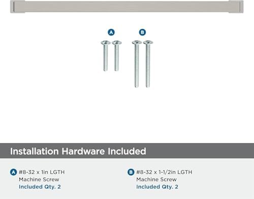 Amerock 10-1/16" Blackrock Satin Nickel Drawer Pull