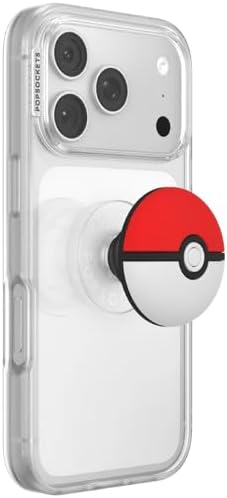 PopSockets Adhesive Phone Grip, Holder- Pokeball