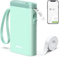 Nelko P21 Label Maker Machine with Tape, Bluetooth Label Printer, Green