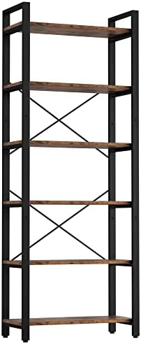 IRONCK Bookshelf 6-Tier Ladder Shelf 110lbs Display Shelf
