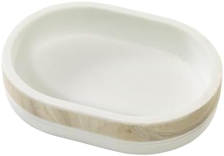 IZOD – Soap Dish, Hand-Painted Resin with Color-Blocked Marbled Detail, Perfect for Holding Bar Soap or Sponges on Bathroom & Kitchen Counters (Tidal)