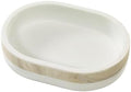 IZOD – Soap Dish, Hand-Painted Resin with Color-Blocked Marbled Detail, Perfect for Holding Bar Soap or Sponges on Bathroom & Kitchen Counters (Tidal)