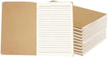zmybcpack 24 Pack A5 Kraft Lined Notebook, 8.26"x5.5",64 Pages/32 Sheets