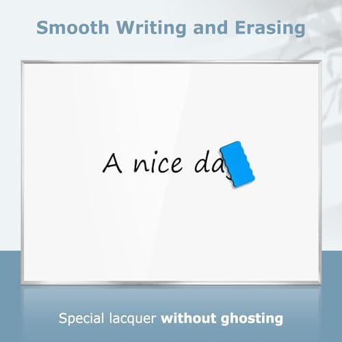 Magnetic Whiteboard, 24" x 18" Dry Erase White Board for Wall