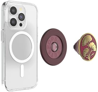PopSockets Phone Grip for MagSafe, Magnetic Holder- Oxblood