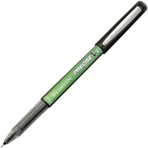 PILOT Precise V5 Rollerball Pens, Extra Fine Point 0.5 mm Black Pens, Black, Pack of 1 - Ideal for School, Journaling & Office Writing