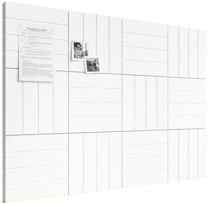 Bumusty 48" x 36" Large Cork Board Alternative, Milky White