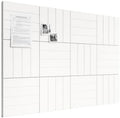 Bumusty 48" x 36" Large Cork Board Alternative, Milky White