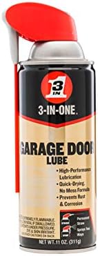 3-IN-ONE Garage Door Lubricant with SMART STRAW SPRAYS 2 WAYS, 11 OZ