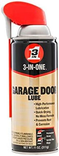 3-IN-ONE Garage Door Lubricant with SMART STRAW SPRAYS 2 WAYS, 11 OZ