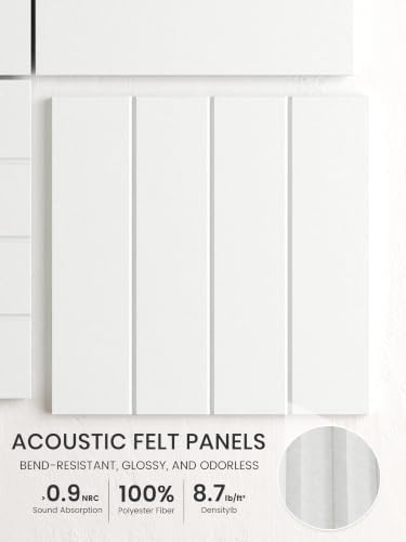 Bumusty 36" x 24" Large Cork Board Alternative, Cold White