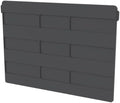 Akro-Mils 41270 Plastic Width Dividers for AkroBins Stackable Storage Bins Model 30270, Custom Storage Inserts for Tools, Crafts & Supplies, 6-Pack, Black