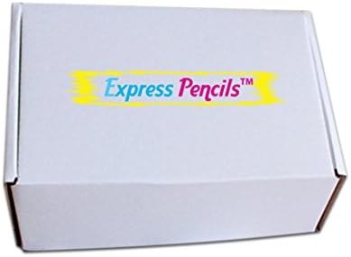 Express Pencils™ Personalized Pencils - Round - Glitz & Glitter Foil Theme - Imprint w/your name, message, text or logo - Personalization - Made in USA -Great gift ideas - 12/Set (TURQUOISE PRISM)