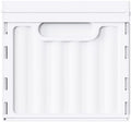 Oterri Lockable Plastic File Box with Lid for Letter-Size | Hanging File Folders Not Included. White, Large 1-Pack. Home, Office, Classroom, Dorm, Tax, Under Bed, Filing Cabinet.