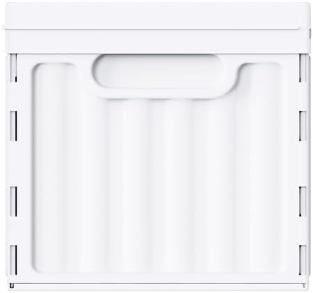 Oterri Lockable Plastic File Box with Lid for Letter-Size | Hanging File Folders Not Included. White, Large 1-Pack. Home, Office, Classroom, Dorm, Tax, Under Bed, Filing Cabinet.